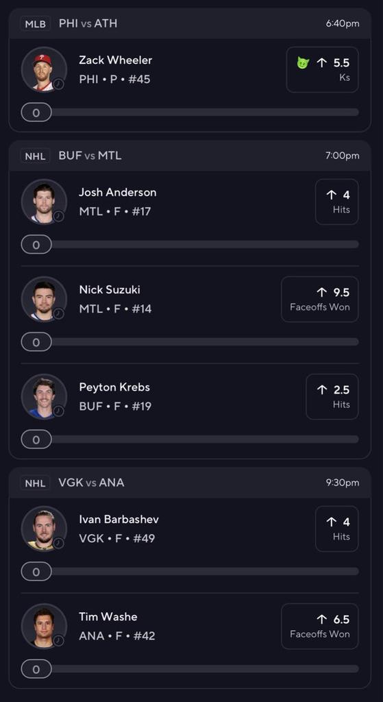 6 MAN OF THE DAY‼️

#NHL #MLB #NHLPLAYOFFS #6MAN #prizepicks #underdog #GamblingX #GamblingTwitter