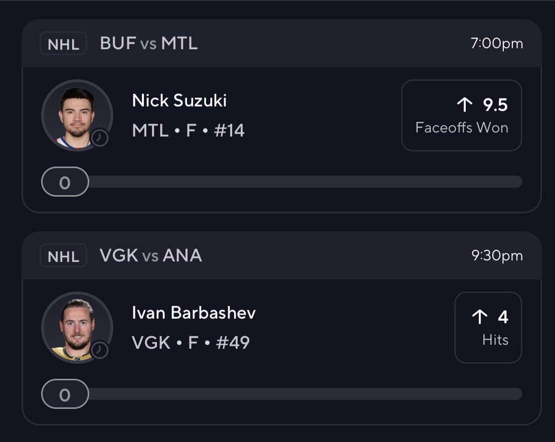 NHL‼️🏒🏆

#NHL #NHLPLAYOFFS #prizepicks #underdog #GamblingX #GamblingTwitter