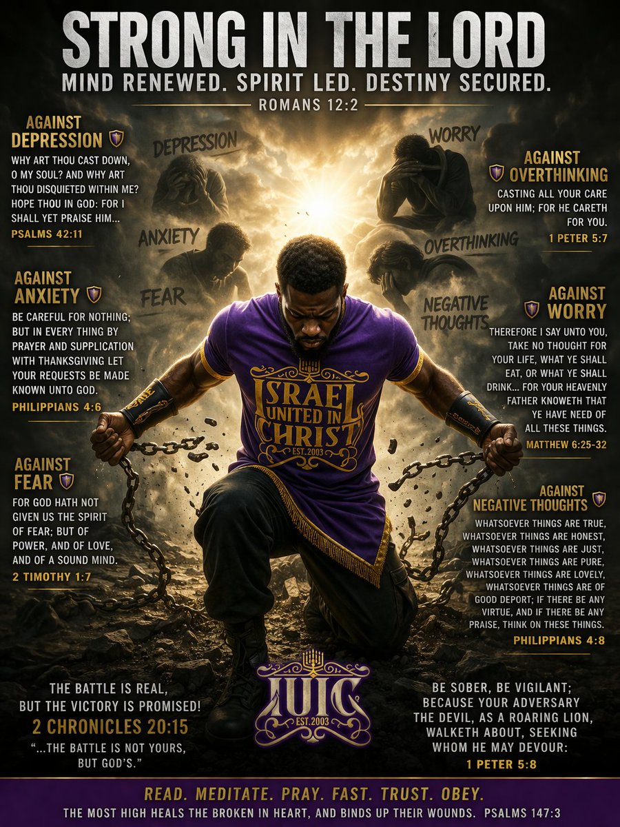 iuic_tt's tweet photo. Mind Renewed, Spirit Led, Destiny Secured. Your Mental Health Is Dependant On Your Spiritual Wisdom ‼️

#MentalHealthAwareness 

#iuic #israelites #fyp 
#iuictv #trinidadandtobago https://t.co/XptPstar73