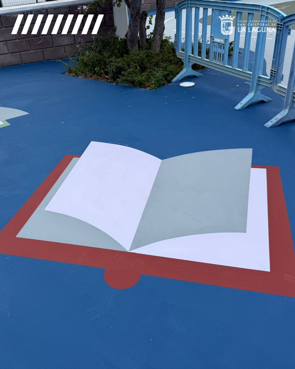 obrasll's tweet photo. 🎨 En #ObrasLaLaguna también tenemos una vena creativa.

🏫 Renovamos los espacios de ocio en el CEIP San Matías con un circuito, con rotonda incluida, y un parchís gigante, entre otros juegos.

Nuestros personajes, Benito y Agustín, le dan el visto bueno. 👍

#MejorandoLaLaguna https://t.co/BdPv8oZhAw