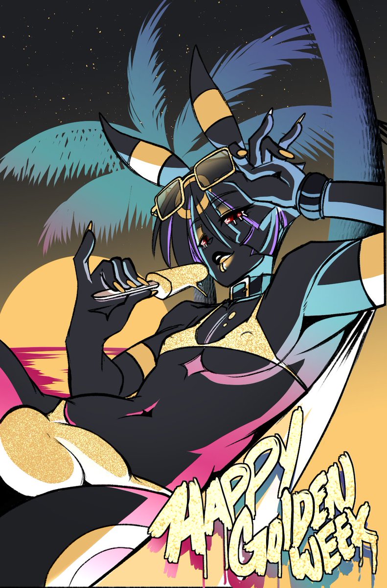 kaizer33226's tweet photo. So... golden week yeah? XD?
( also been a bit since I last drew Krad, one of my umbreon boys XD So enjoy ^^ )
#KaizerArt #VoidWorks #Goldenweek #Bikini #Umbreon #OC https://t.co/hTLiE69OB1