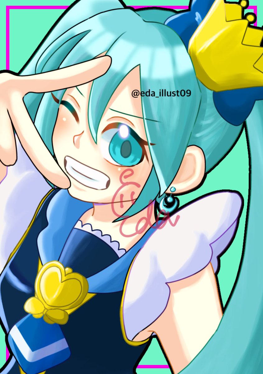 eda_illust09's tweet photo. 初音ミク⇆キュアプリンセス
#初音ミク #キュアプリンセス #イラスト
#ハピネスチャージプリキュア #衣装交換 
#VOCALOID #プリキュア #illustration 
#Precure #HatsuneMiku #CurePrincess  #絵柄好みって人にフォローされたい https://t.co/h8YmA43fo2