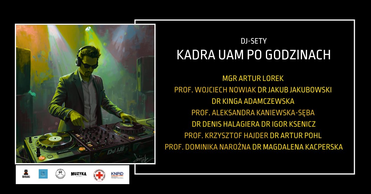 KNPEIS's tweet photo. A już 14 maja w "Muzyka Na Nowo" o godzinie 21:00 wykładowcy z @WNPiD pokażą się w zupełnie innej roli - jako Dj-e grający sety na żywo!📷
Podczas wydarzenia również będzie możliwość wsparcia naszej akcji poprzez wpłaty do puszek PCK🤩
Więcej- https://t.co/tRKty5vDun 

Warto! https://t.co/VFNX0njlQs