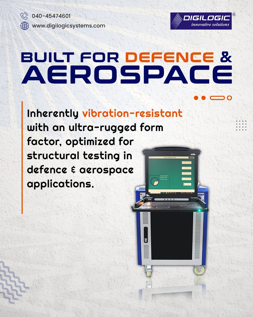 DigilogicSystem's tweet photo. Digilogic’s Modular #DataAcquisition &amp; Control Systems is designed for high sampling rates and real-time data processing, ensuring accurate capture of rapidly changing multi-domain sensor signals for Defence &amp; Aerospace.
Learn more:
https://t.co/wFhw7w5lE1

#DigilogicSystems https://t.co/PdKDlqniAR