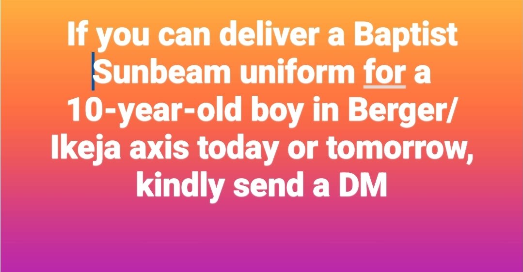 oludolapo_ade's tweet photo. Urgent needed!
#Baptist https://t.co/tjmiOhjG0q