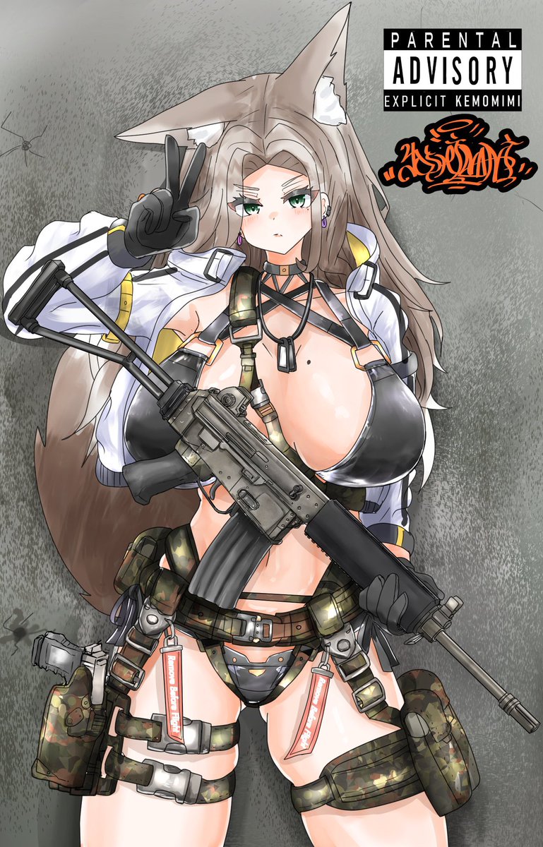 #ゴールデンウィークSNS展覧会2026
最終日に滑り込み!
武装けもみみ✖️ギャル✖️グラフィティ
の三要素でやらせて頂いております!