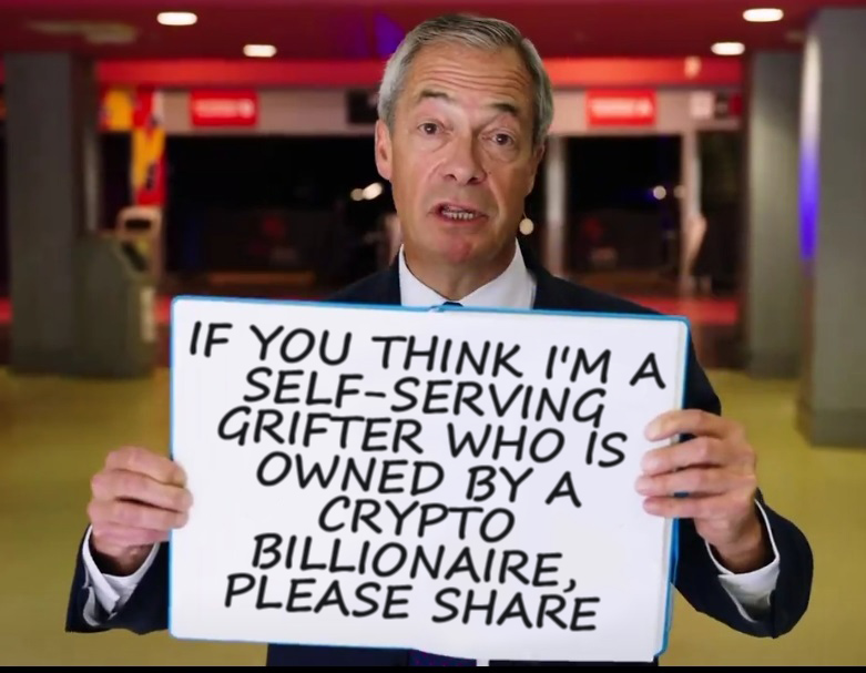 Parody Nigel Farage tweet media