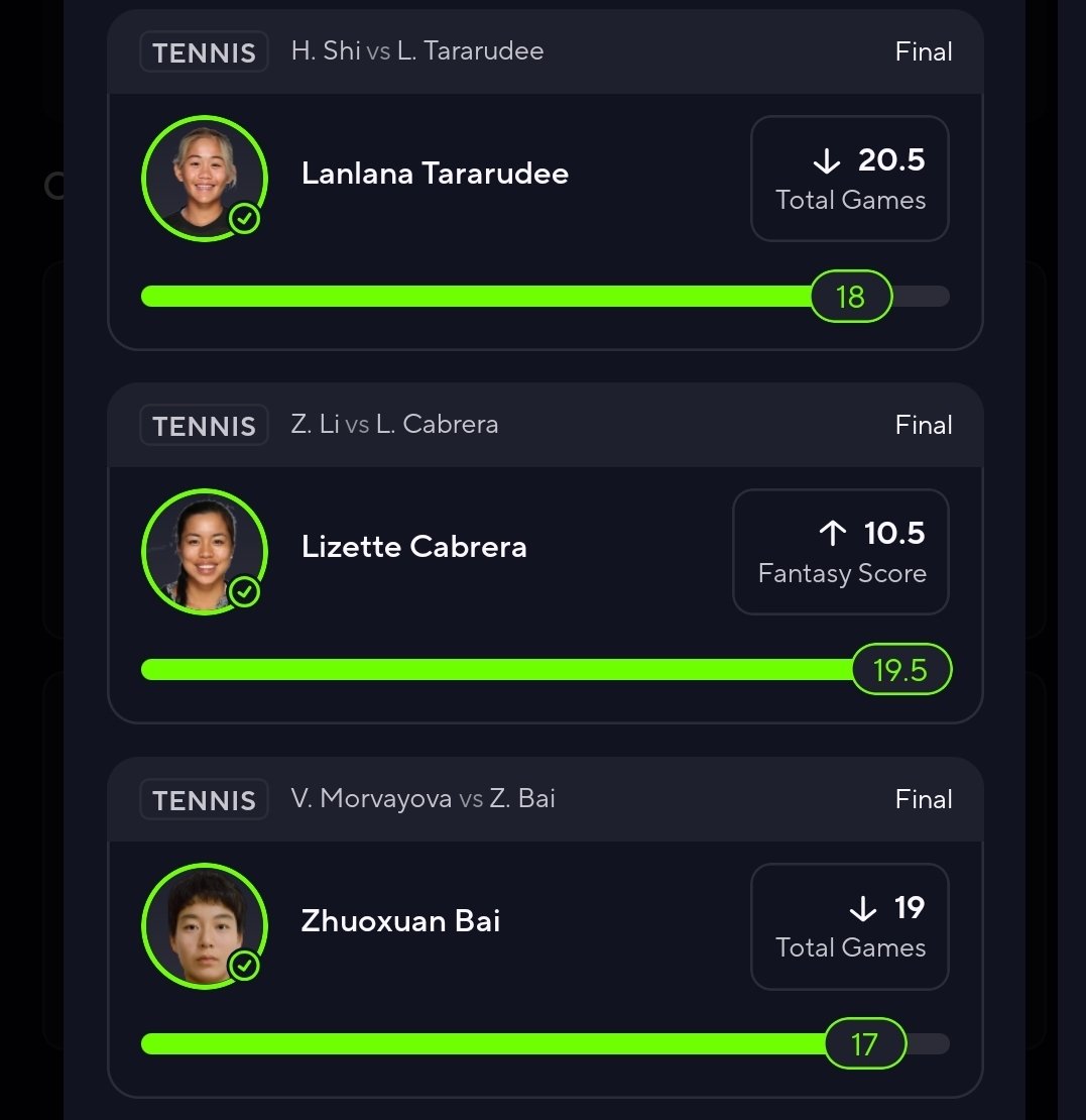 Little something! ✅️✅️✅️

They keep handing tara at this lines so gotta keep taking them. 
Join now for next slips 👇
t.me/+TPwB5C-0o9U5N…

#prizepicks #tennis #Gambling𝕏