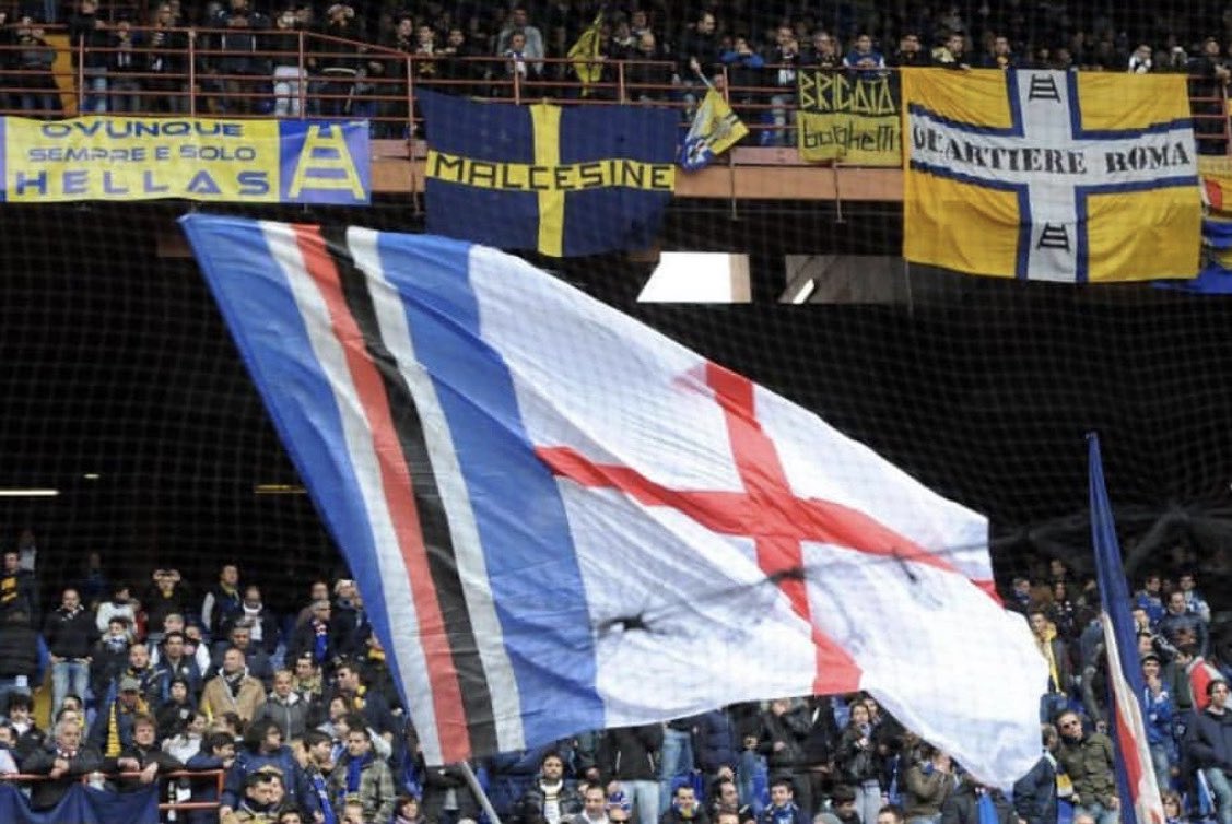 ultras1899_'s tweet photo. 6 mai 1973 : après un match aller à Marassi "mouvementé" en décembre 72, le retour au Bentegodi confirma le sentiment de respect partagé entre Ultras Tito de la #Sampdoria et Brigate Gialloblu #HellasVerona scellant l'un des plus beaux et des plus durables jumelages #gemellaggio https://t.co/5Ll8wlKt74