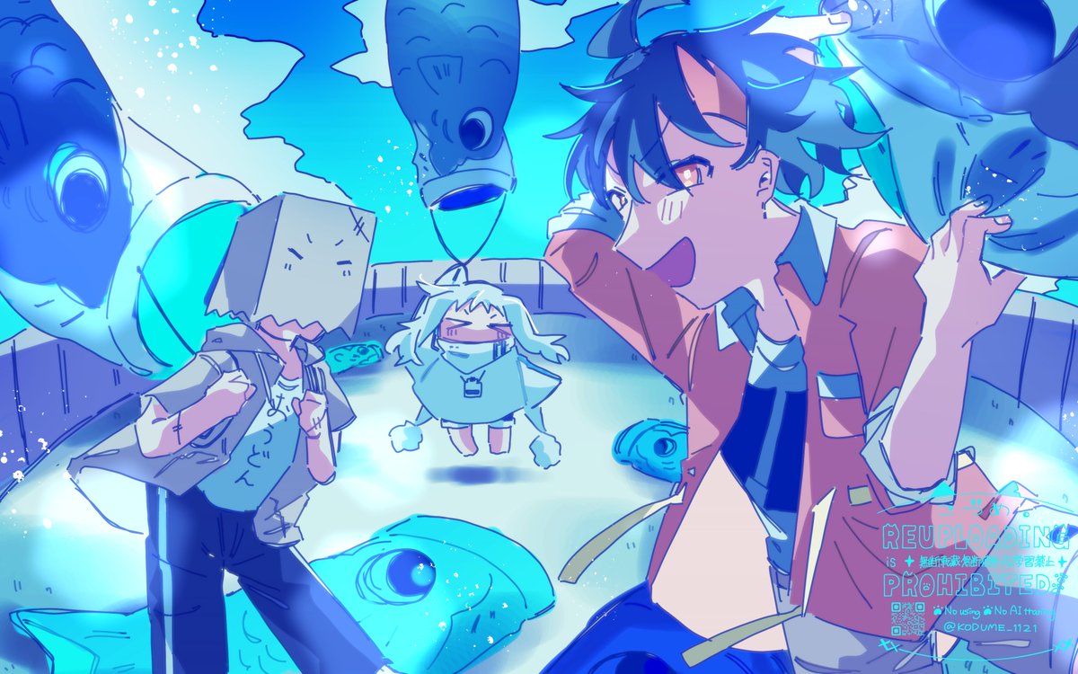 宣伝part2~!!! 青色を描くのが好きです✨よかったら見て行ってください