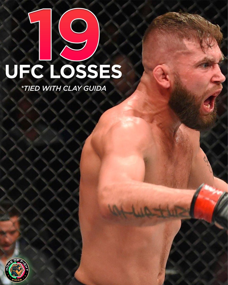 theHOFPicks's tweet photo. 📊Jeremy Stephens returns to the UFC this weekend and he owns an honor he probably wishes he didn’t own…. https://t.co/h5FTQ6NnKw