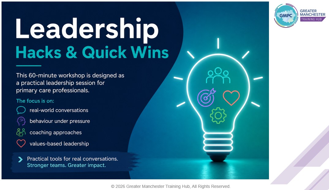 ChrisLewisLDM's tweet photo. 💙I'm delivering 2 workshop sessions at our GP CPD Conference next week.
Primary Care Leadership
🔹 leadership under pressure
🔹 coaching approaches
🔹 real-world conversations
🔹 practical leadership tools
12 May: 10 am–4.30 pm, Mercure Bolton
Agenda: https://t.co/jneUw4hNvq https://t.co/kLbsFcOU1i