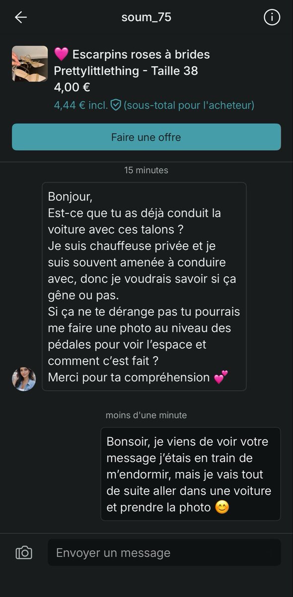 MlleX9's tweet photo. Vinted et ses trolls fétichistes 🫠 https://t.co/lTwGIKrPQU