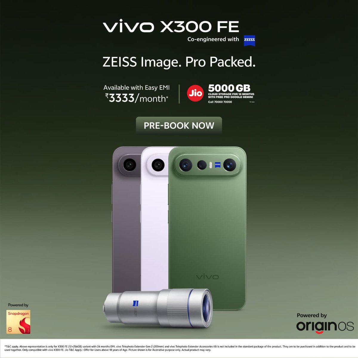 Built for your daily grind
Speed that keeps things simple
#vivoX300FE