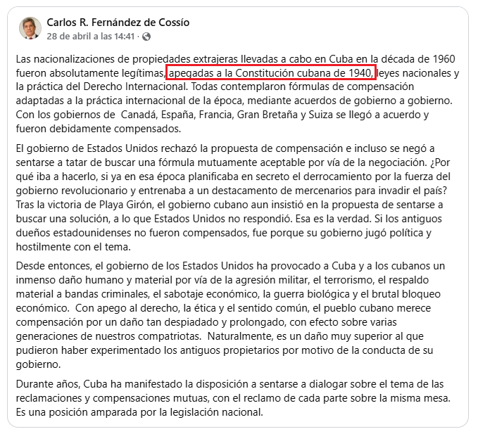 ¿Quién y por qué lo dice? 🤔

Ahora ciertas personas anticomunistas le darán la razón a la dictadura cubana 🤣🤣🤣🤣🤣

Nota: Si por tal de ganar tengo que alinearme con el discurso de los dictadores, entonces Palsaco prefiere perder, porque Cuba está primero 😉