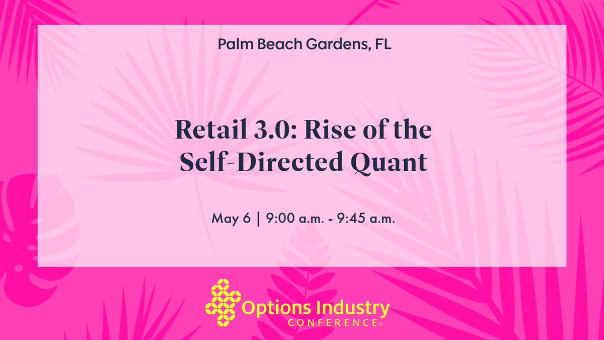 Options Industry Conference tweet media