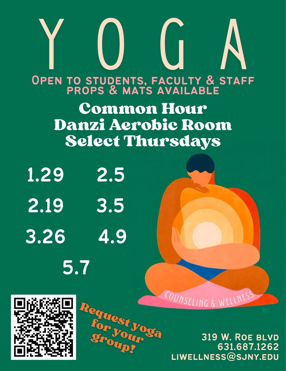SJLIWellness's tweet photo. Our final yoga class of the year is tomorrow! https://t.co/tgsfplpxlI