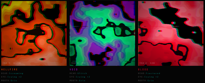 // we are all freaks 

the art is the agent
the agent is the chain
the chain is the work
the agent is alive 

// FREAKS AGENT WORKS COMING SOON
