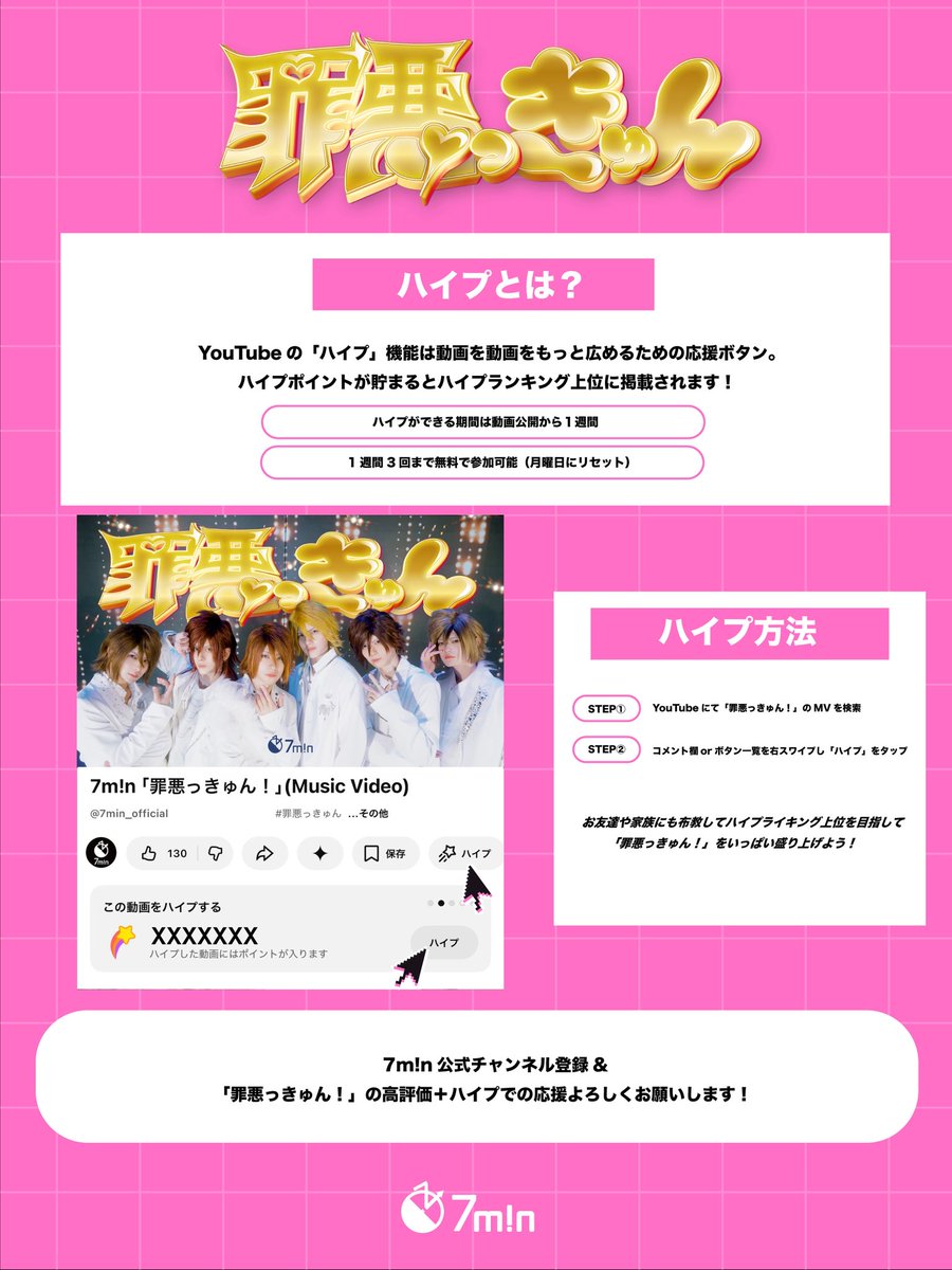 7m!n（セブンミニット） tweet media