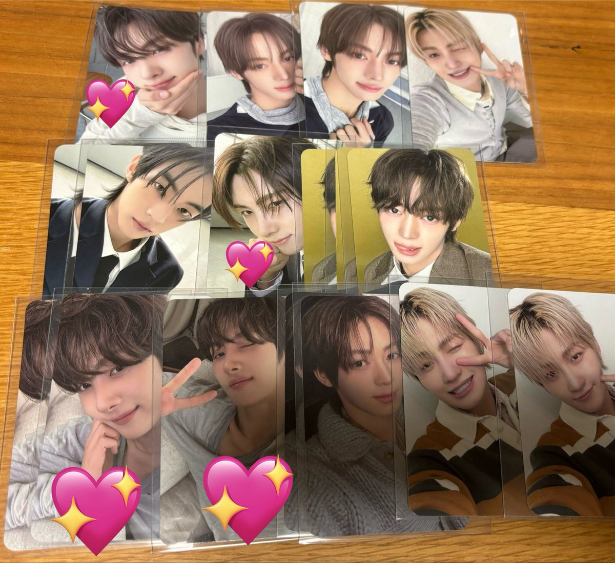 aa01_7's tweet photo. @blueboy9ysrw ご確認ありがとうございます！
💖つけた5枚が交換可能です。写真お借りした💖つけたヨンジェで交換できるものがございましたらお願いしたいのですが���いかがでしょうか？ https://t.co/LXzjYWGPiD