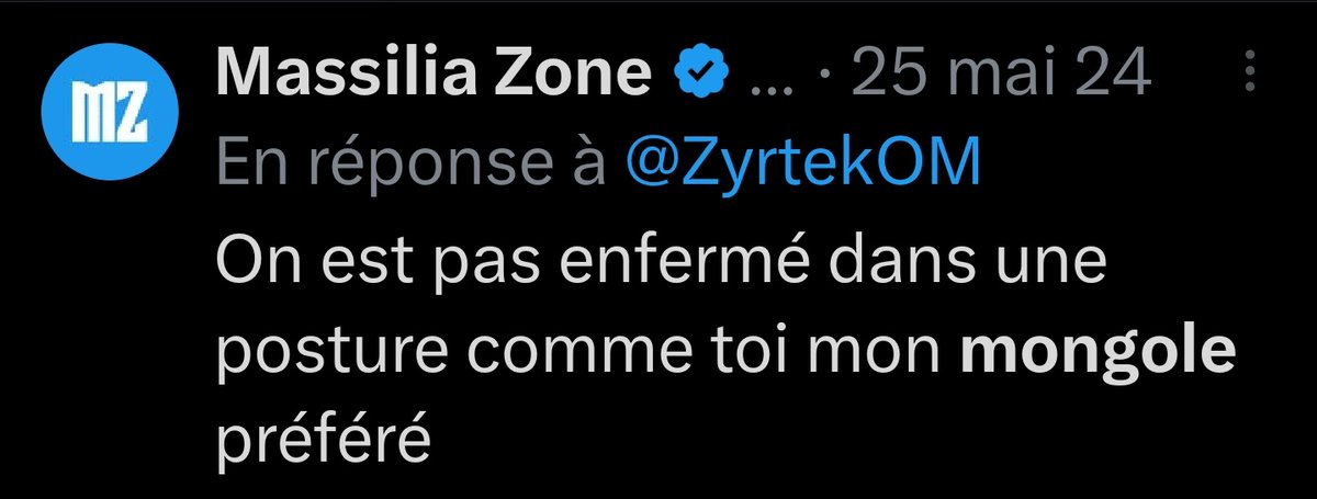 KaiKenza's tweet photo. Comme quoi des fois il y a des choses qui remonte même si ça fait un an ou deux ou trois.
Ce compte qui se fait passer pour un compte media alors qu'ils ne le sont pas du tout, qui à part partager ce que les journaux ont déjà mis se permet de utiliser encore une fois des mots insultant car encore une fois on utilise ce surnom abject qu'on donne aux personnes atteintes de trisomie.
J'espère que @OM_Officiel ne donneras plus de crédit à ce genre de compte comme @MassiliaZone .
Et que @X on a des sanctions contre eux ainsi que contre tous les gens qui utilisent ce genre de mots.
De toute façon tous les posts ont été signalé plusieurs fois.

J'espère aussi qu'il y a des associations qui pourraient commencer à porter plainte contre ce genre de débordement.

Ce compte est juste une blague tenue par des gamins qui se prennent pour des journalistes alors que ça se bouscule pas au niveau du savoir-vivre et de l'intelligence.

Et surtout il ne mérite aucun crédit.