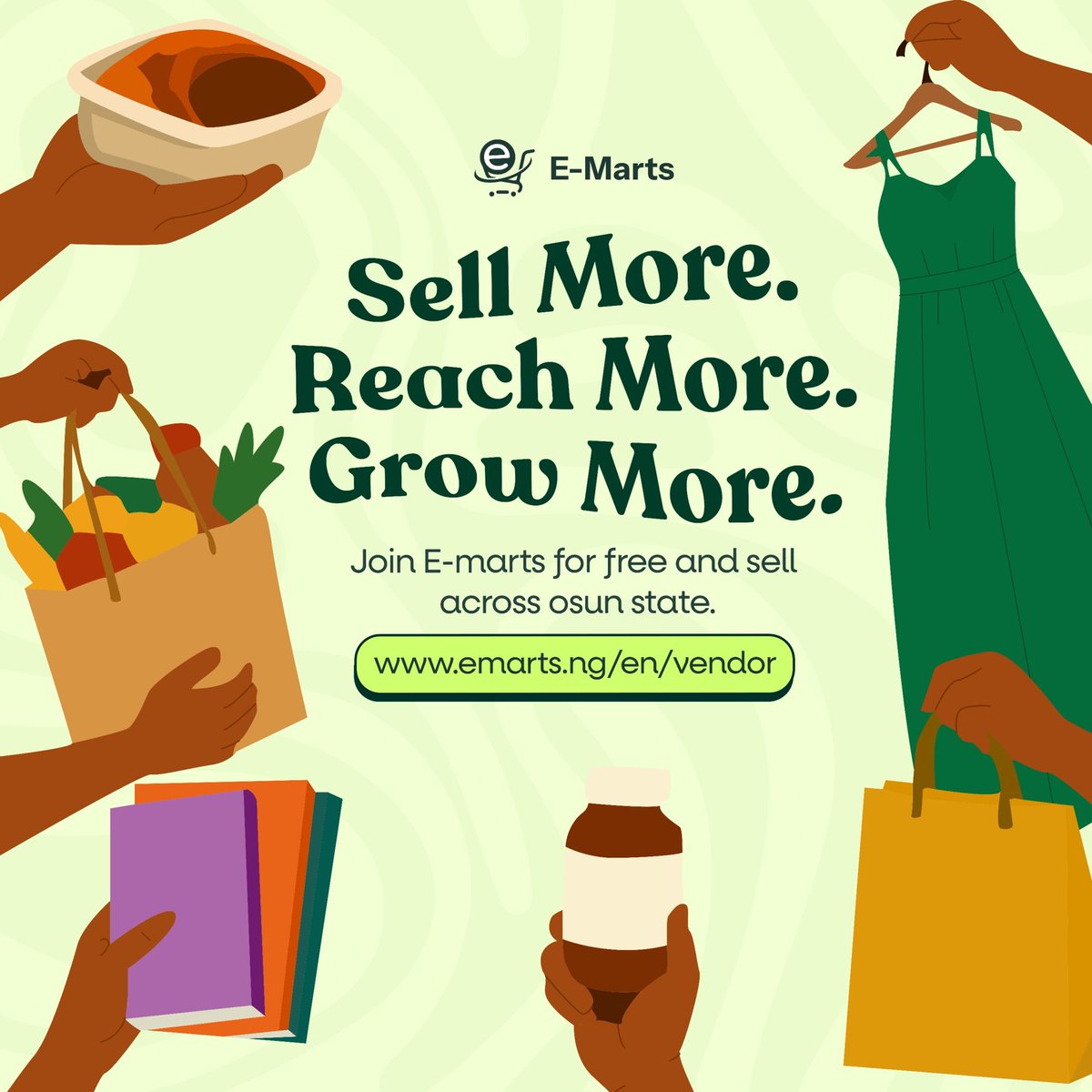 Emartsng's tweet photo. Shop and Sell on E-Mart Today🛍️
Reach more customers, grow your business faster.

https://t.co/BFJlUxNJ3g

Click the link for more information 
https:https://t.co/g29fjIjwTP https://t.co/wj26jnmnNQ
