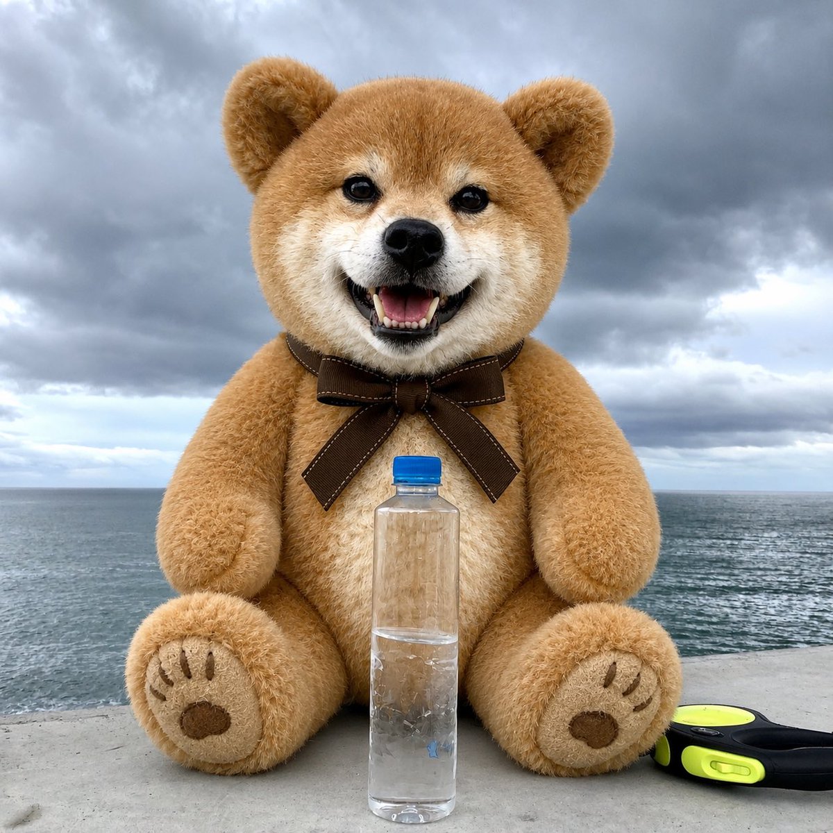 この子お迎えしたい😂 テディーベアと柴犬って相性良すぎません