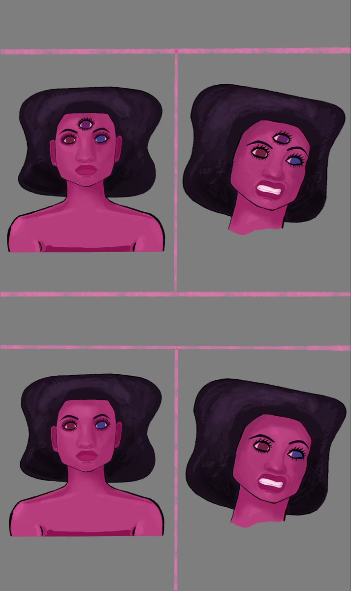 cafeetchaos's tweet photo. Garnet from Steven Universe. Including 3rd eye, visor, and a more canon hair shape https://t.co/vB3fWgelk6