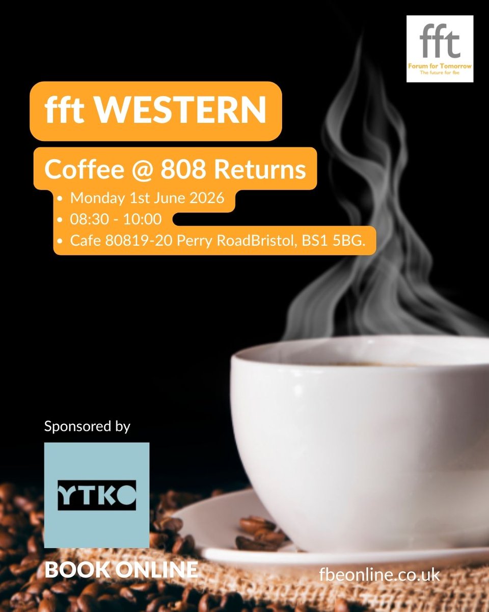 fftontwit's tweet photo. Join fft Western as they return to the lovely 808 Cafe for their ever popular coffee and pastry networking breakfast! 

This event is kindly sponsored by @ytko_enterprise 

Book online at https://t.co/IhTa7dc25t https://t.co/yXc0eh4RTG