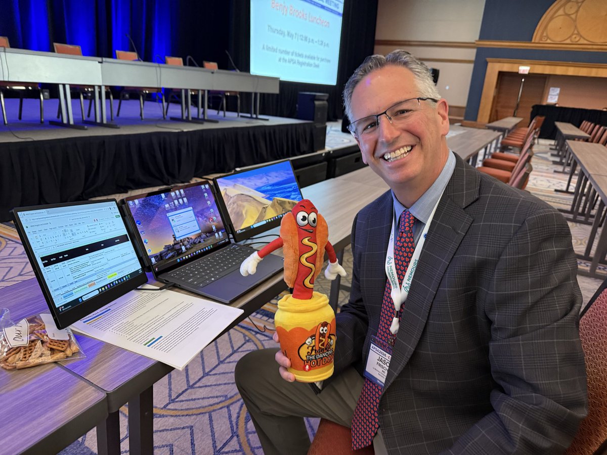 mcwhmd's tweet photo. Officially ready for #APSA2026 to start with the incredible @JasonFrischerMD as Program Chair. Complete with the Chicago Hot Dog! https://t.co/FV12wKB9Jh