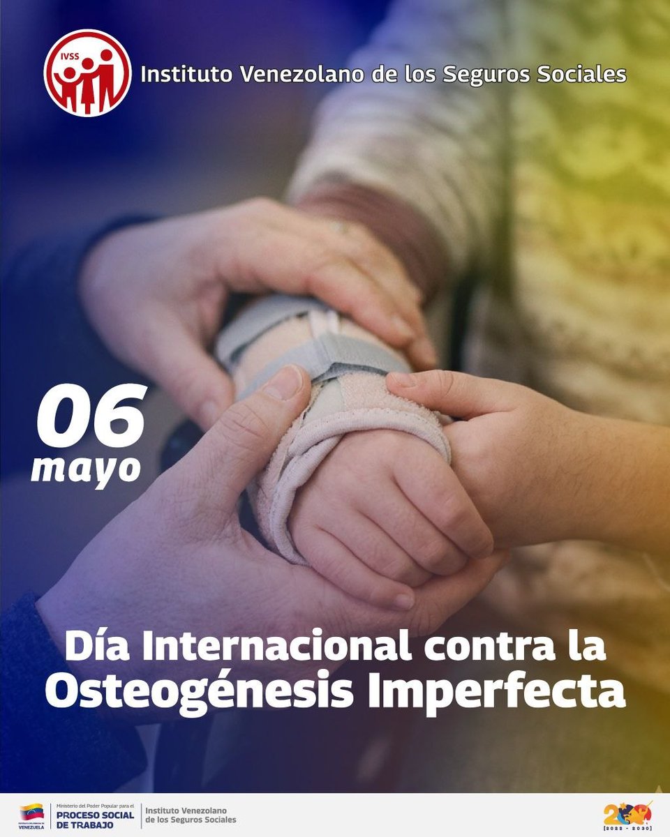 IVSS_ve's tweet photo. Esta es una fecha dedicada a profundizar en el conocimiento de esta condición genética, caracterizada por una producción deficiente de colágeno que produce fragilidad en el sistema óseo.

Conoce más acerca de este día aquí ➡️ https://t.co/iDWwAzQ7XK https://t.co/ue4iooD5n5