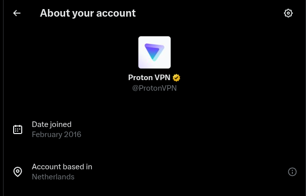 Proton VPN tweet media
