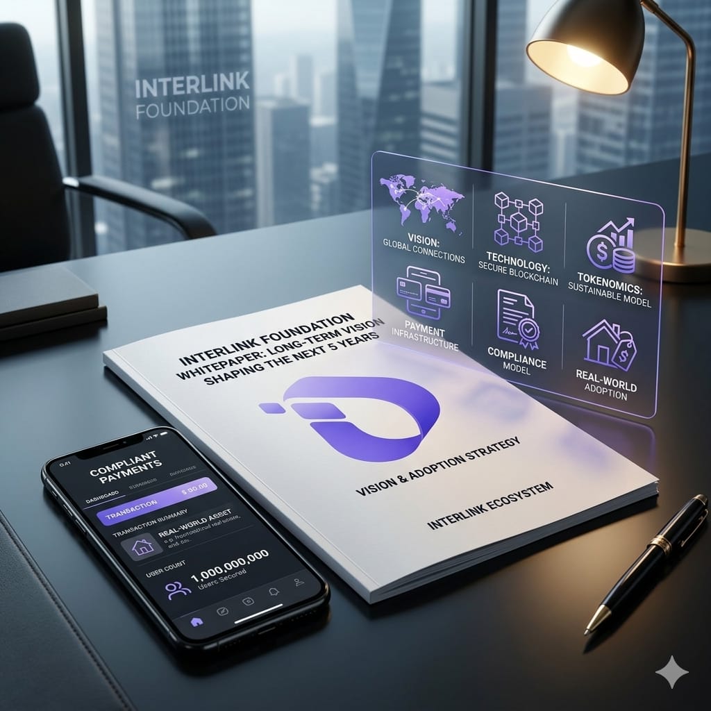 Muhammad61644's tweet photo. @inter_link
InterLink Foundation Whitepaper is live 🚀
A 5-year roadmap for innovation, building a compliant blockchain for 1B users — focused on real-world payments and asset integration.
#inter_link #ITLG #ITL
@itl_fdn https://t.co/mhBi3KArli