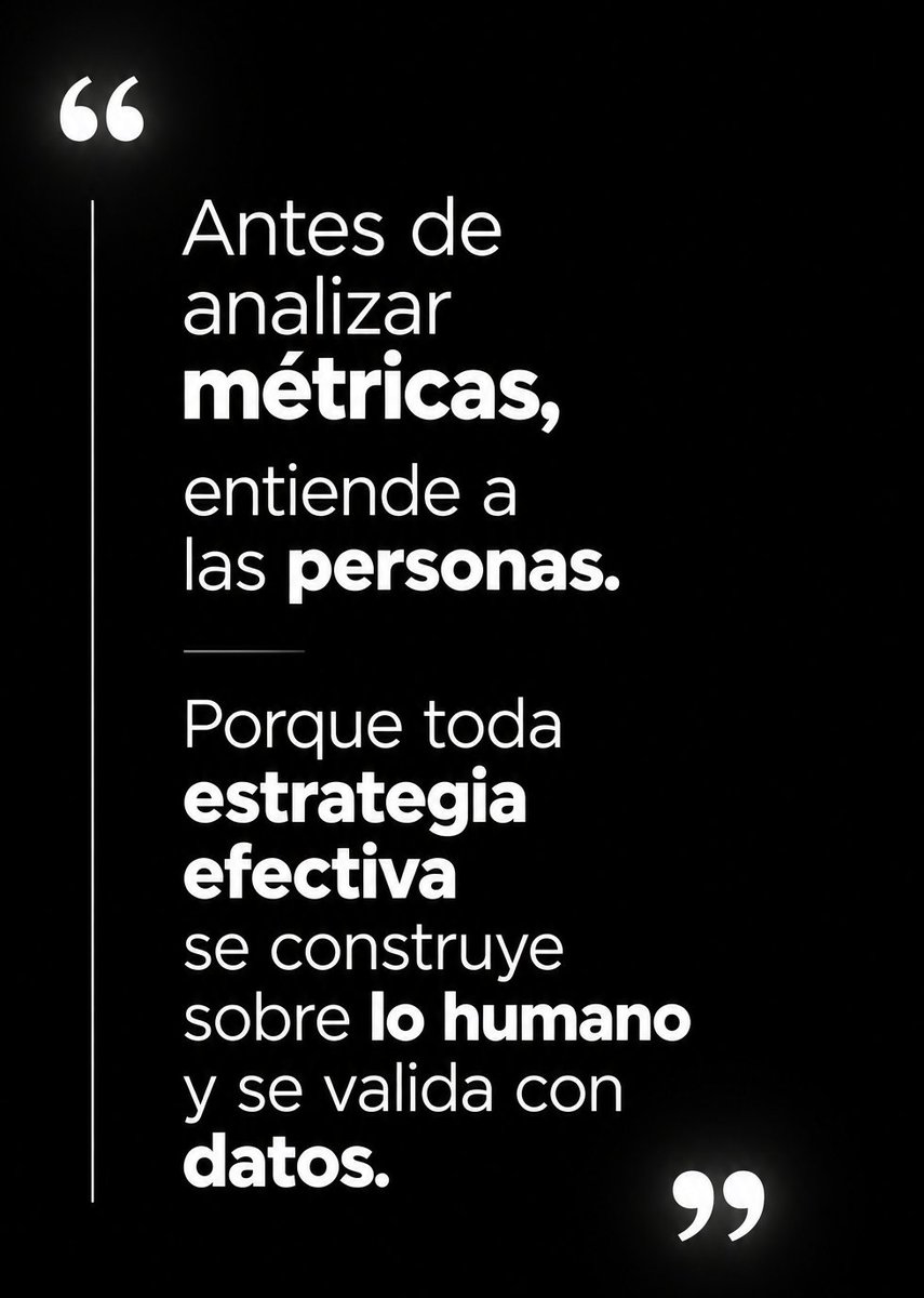 JoseCalvacheX's tweet photo. No se trata de leer dashboards.
Se trata de entender decisiones humanas.
Las marcas que realmente crecen no persiguen números…

#Estrategia #MarketingDigital #Negocios #Growth https://t.co/ww79bEaplF