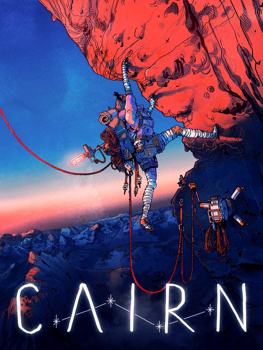 HacheAfterGame's tweet photo. Terminé Cairn y no creo que vaya realmente sobre escalar una montaña.
Va sobre ese impulso casi irracional que tenemos de seguir adelante, incluso cuando el camino deja de tener sentido.  
Sobre obsesionarnos con una meta hasta el punto de que lo demás empieza a desdibujarse https://t.co/KOkYty4Ywi