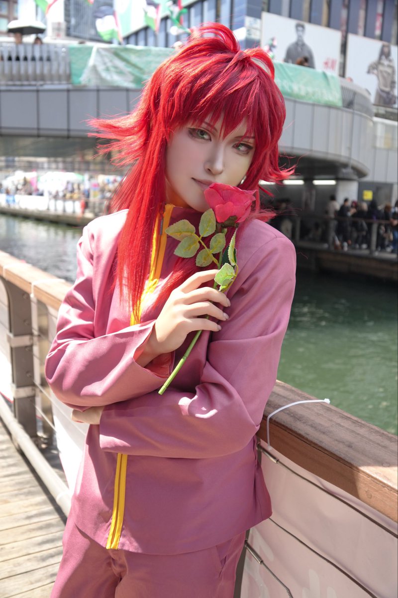 Lumi40473103's tweet photo. cos. 幽☆遊☆白書

🌹蔵馬

📸 @umiguma122 
#道頓堀コスプレ祭 https://t.co/NYZ56j8Lfo
