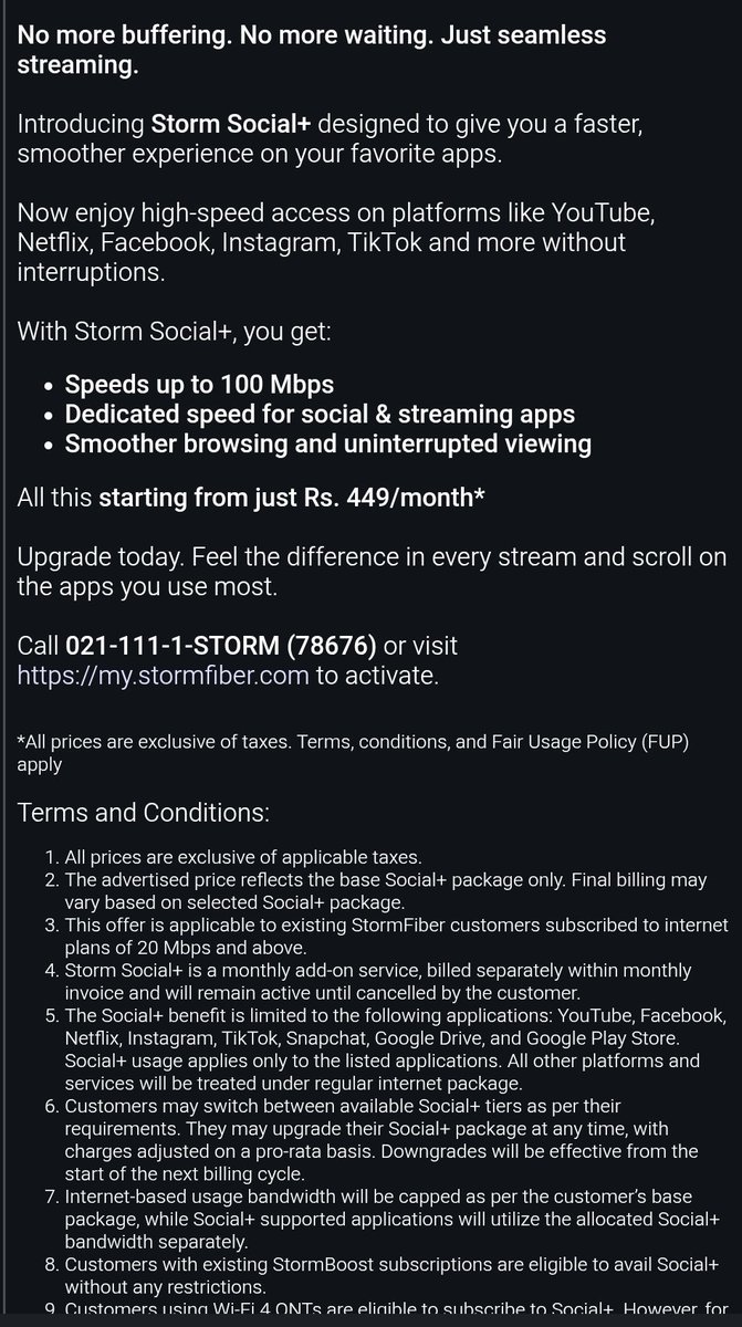 armujahid's tweet photo. Cybernet blocking VoWiFi and now selling “dedicated speed” for social apps? Exactly why #NetNeutrality matters. If they can slow down regular traffic and then charge extra to fix it, that’s not an upgrade — it’s paid prioritization. @PTAofficialpk https://t.co/NAnNbxRS3H
