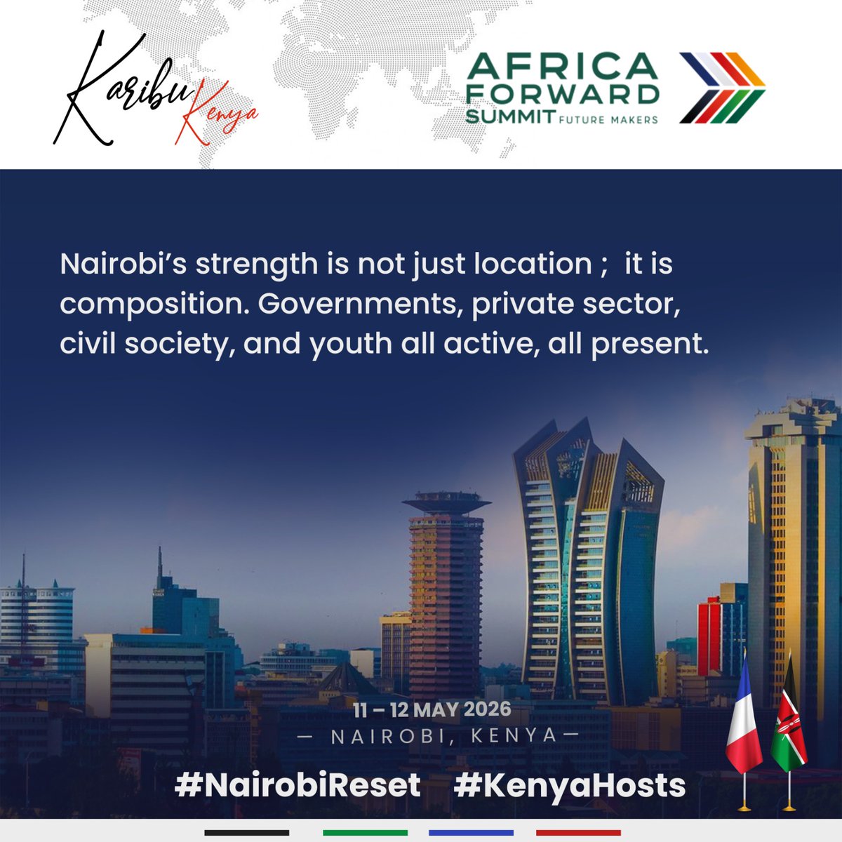 _TsPaige's tweet photo. The Nairobi Reset signals a decisive break from the old Francophone–Anglophone divide, redefining Africa as one unified market of 1.5 billion people ready to engage the world with confidence and scale. #TheNairobiReset #KenyaHosts https://t.co/Z5m1kUnaIc