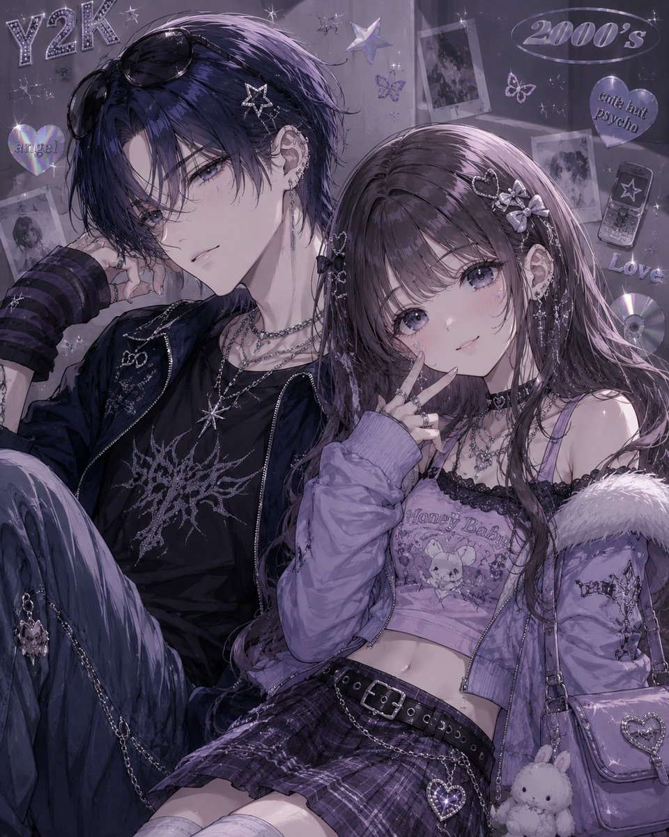 AI #フリーアイコン #ペア画 作ったので共有