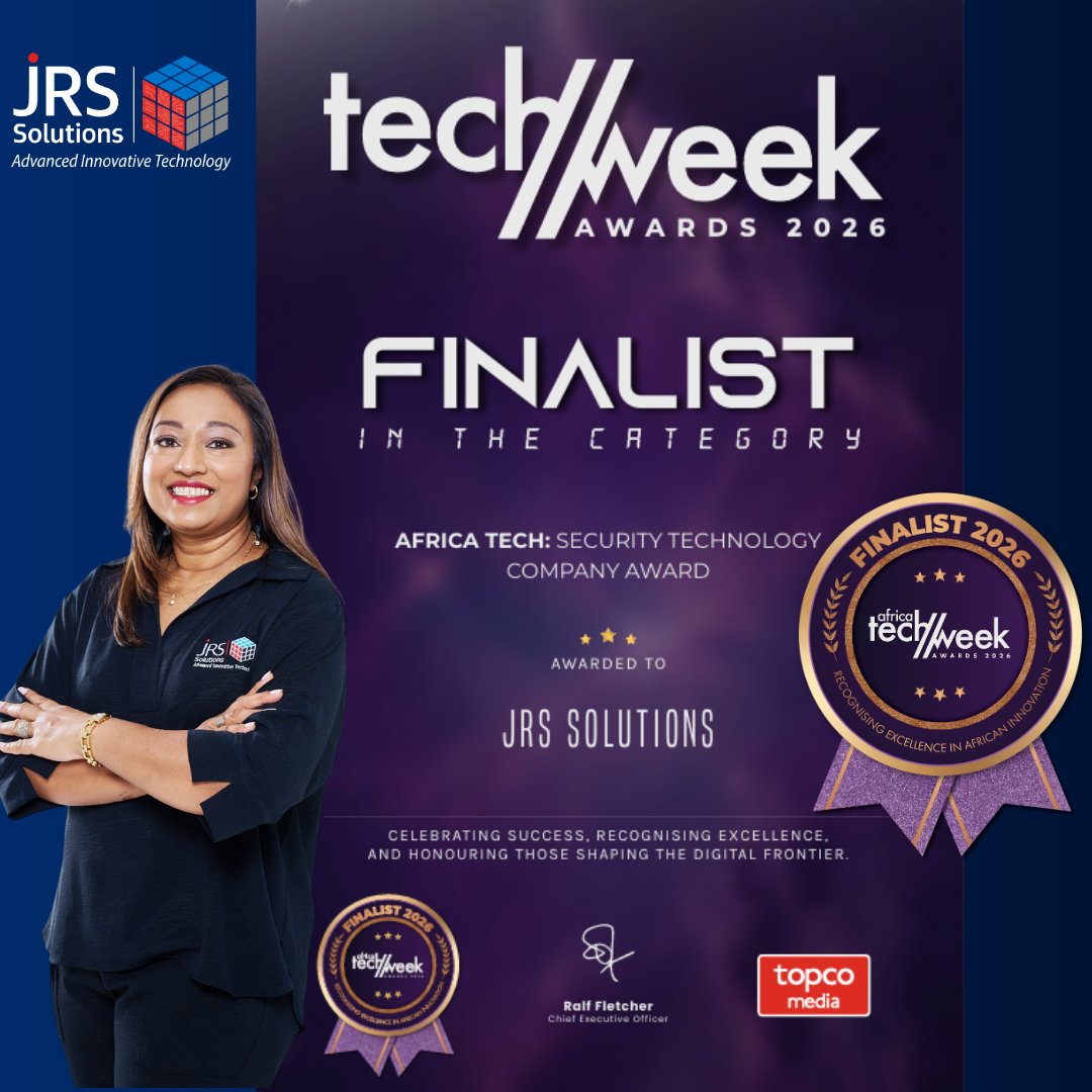 JRSSolutionsSA's tweet photo. ✨ Exciting News for JRS Solutions! ✨

@Seshme1 @Topco_Media @AfricaTechWeek 
We are proud to announce that JRS Solutions has been selected as a Finalist at the Africa Tech Week Awards 2026 🏆

#AfricaTechWeek  #Innovation #JRSSolutions #ProudMoment #AfricaTechWeek #WomenInTech https://t.co/HHT0tASJku