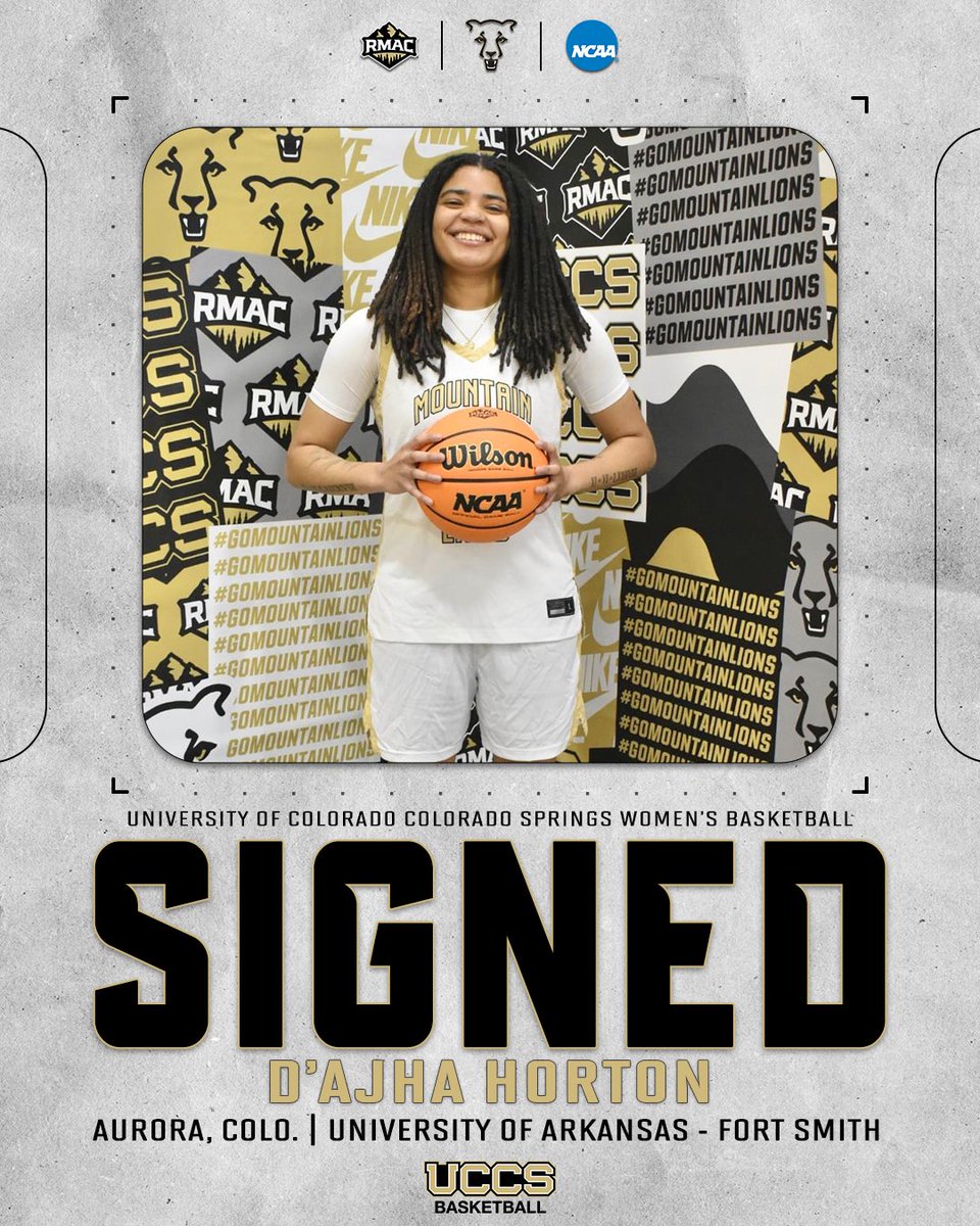 GoMountainLions's tweet photo. Welcome to the @UCCSWBB Mountain Lion Family, D'Ajha!

D'Ajha Horton (Aurora, Colo. / Arkansas-Fort Smith / Rangeview High School)

#GoMountainLions https://t.co/dy7mhw85B0