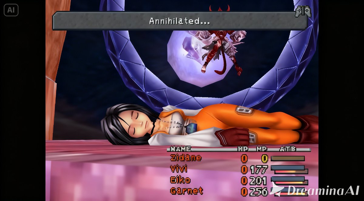 prasetya_j93824's tweet photo. Princess Garnet ガーネット Final Fantasy 9 ファイナルファンタジーIX is Lost and Unconcious at battle game Over Ryona リョナ. I remember i do not use princess "dagger" name. I still name her Garnet not use default name Dagger. I think thats a weird one to see #rpggame #squreenix #fantasygame #playstation