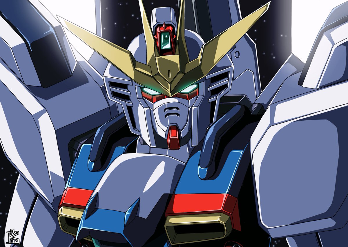 TANTOU_K's tweet photo. ちょっと種OP風 #ガンダムX 
#ガンダムX30周年　
#ガンダムX30周年を盛り上げ隊

構図考えるの結構難しかったれす
余力があればDXでも描きたいなぁ
その他余談はALT https://t.co/Q5y7HF2grK