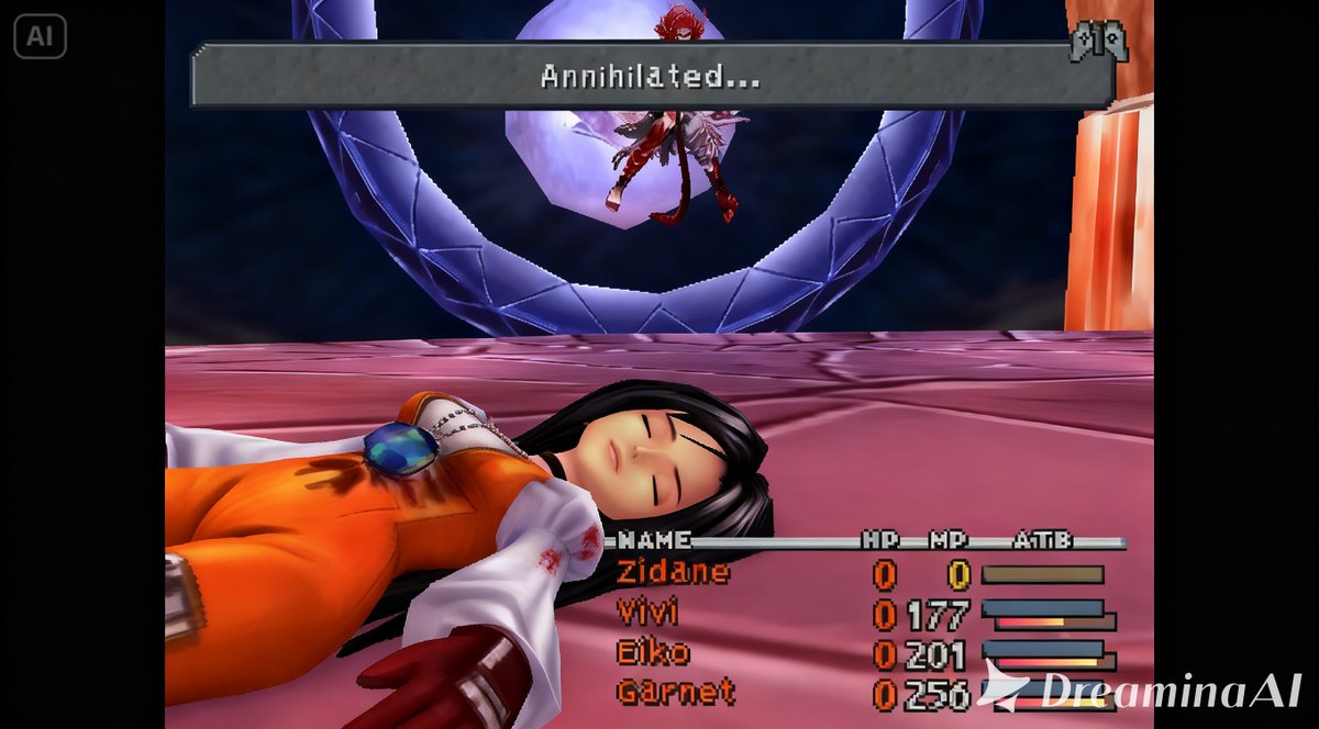 prasetya_j93824's tweet photo. Princess Garnet ガーネット Final Fantasy 9 ファイナルファンタジーIX is Lost and Unconcious at battle game Over Ryona リョナ. I remember i do not use princess "dagger" name. I still name her Garnet not use default name Dagger. I think thats a weird one to see #rpggame #squreenix #fantasygame #playstation