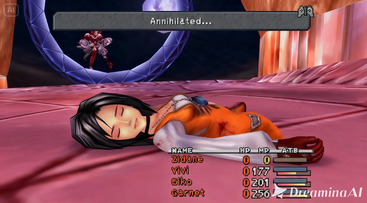 prasetya_j93824's tweet photo. Princess Garnet ガーネット Final Fantasy 9 ファイナルファンタジーIX is Lost and Unconcious at battle game Over Ryona リョナ. I remember i do not use princess "dagger" name. I still name her Garnet not use default name Dagger. I think thats a weird one to see #rpggame #squreenix #fantasygame #playstation