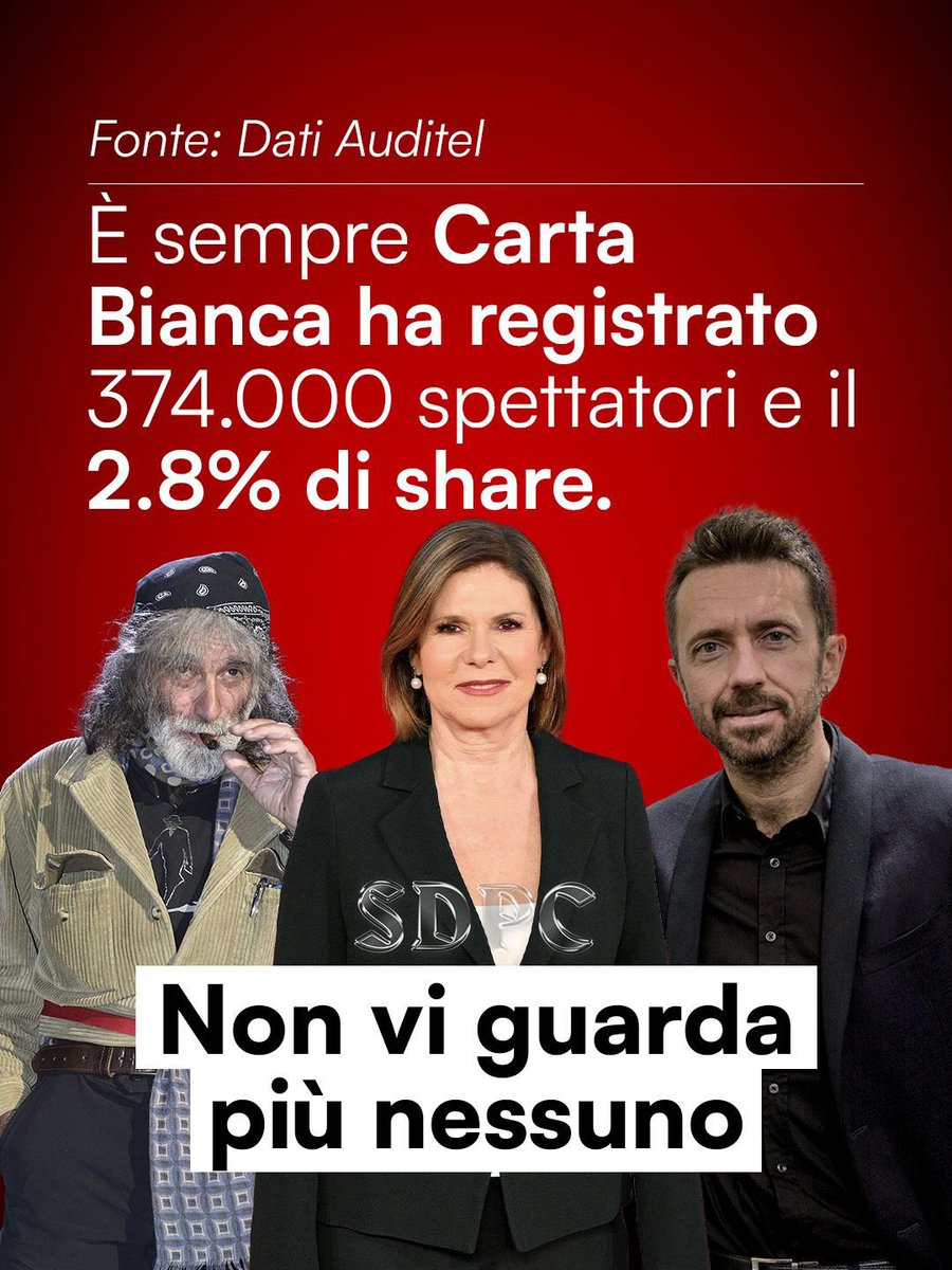 Carta bianca fa flop. Ed è una notizia vera e verificata.