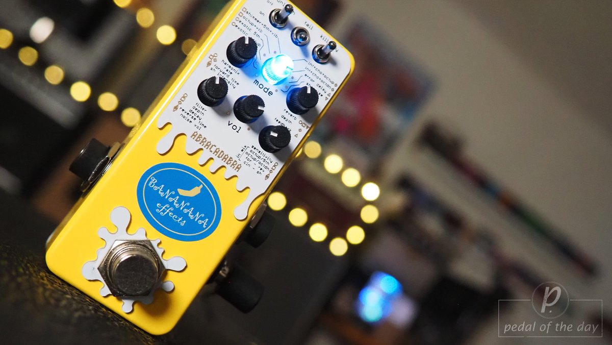 pedaloftheday's tweet photo. We're back with another creation from the innovative folks at @Banananaeffects today - come along as we investigate the ABRACADABRA Shimmer Reverb, it's AMAZING!!!

https://t.co/cWu6CxeoIn

https://t.co/1HJlbc6Zpm

#guitarpedals #bananana #abracadabra #shimmer #reverb https://t.co/SksRnYd4un