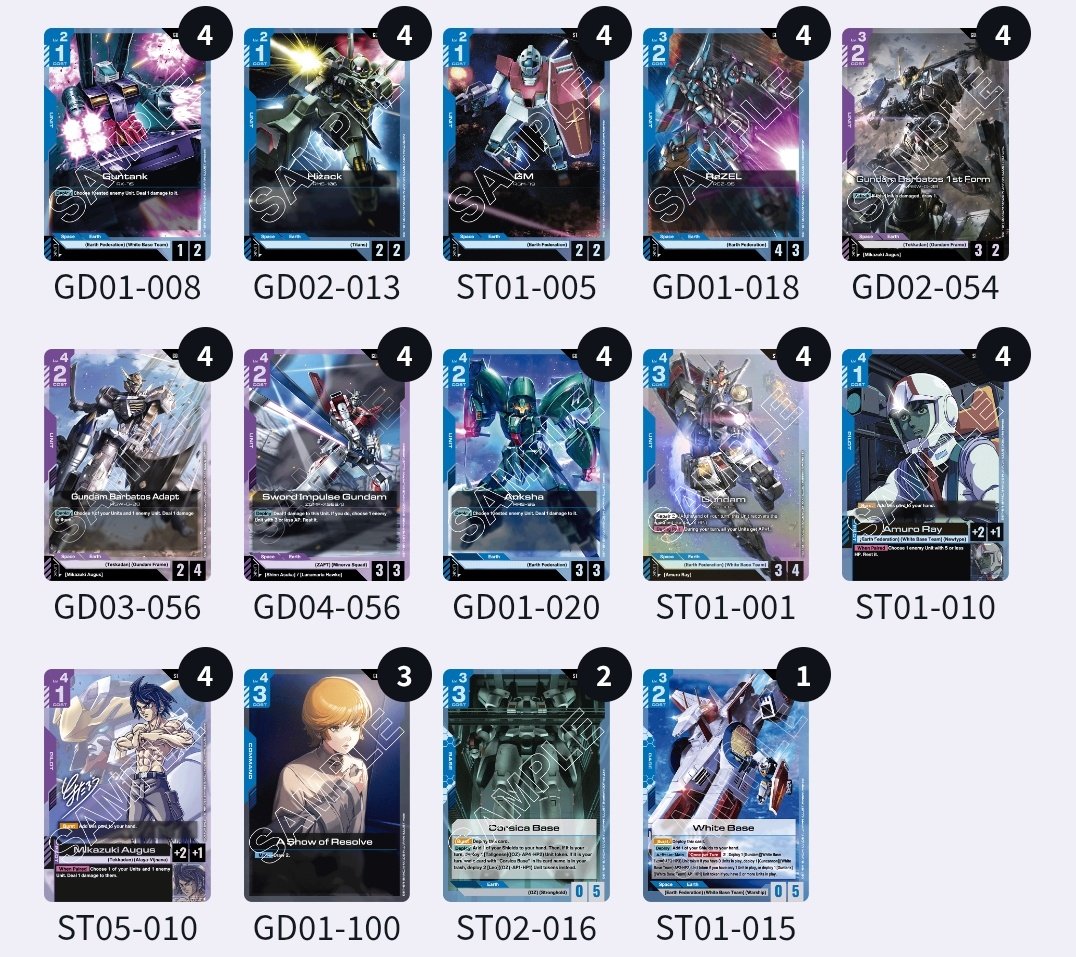 falcodiaremi's tweet photo. Managed ti bring home big boy lupus.
Blu/Purple Is still way too consistent

Match up:
1. Green/Red Zeon-Neo Zeon
2. Blue/Green OYW
3. Red/White Neo Zeong
4. Red/Green CB 
#GCG #GUNDAMCARDGAME #gundamtcg #gundam https://t.co/8iSKO3VsgP