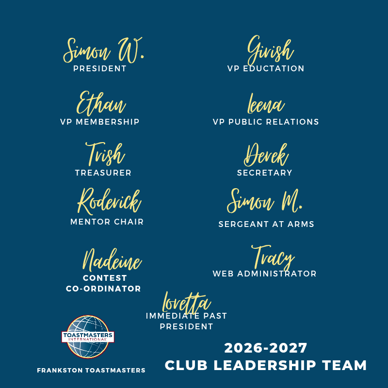 FrankstonToastmasters tweet media