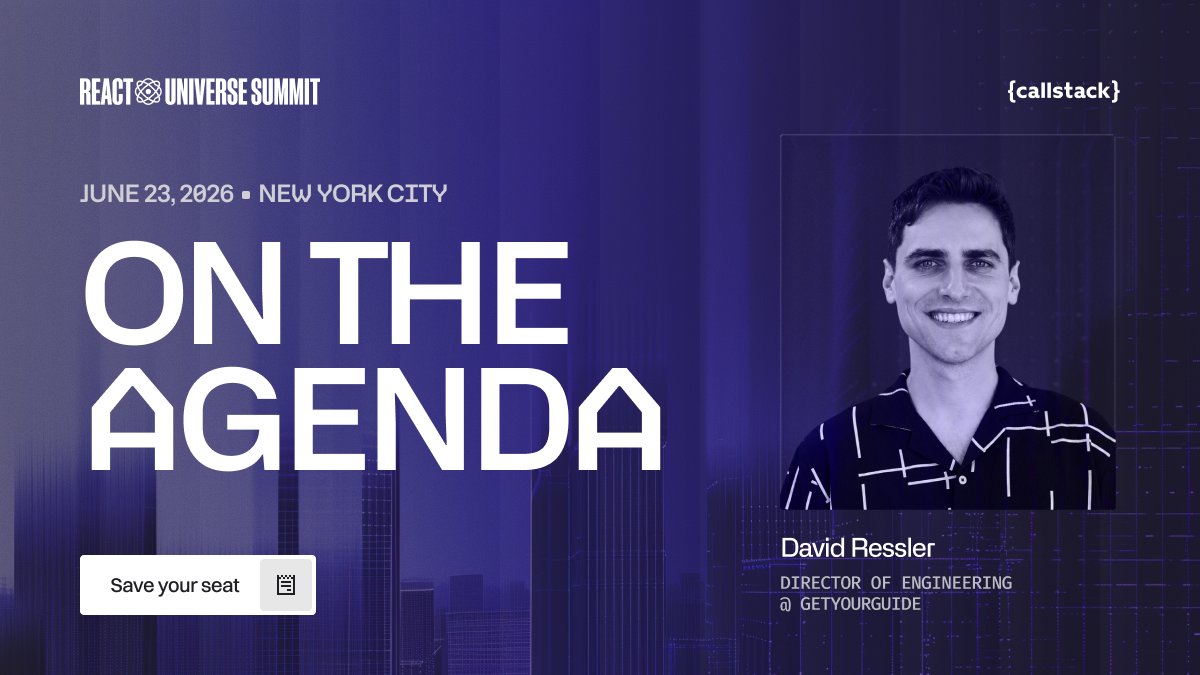 React Universe Summit | June 23, 2026 tweet media